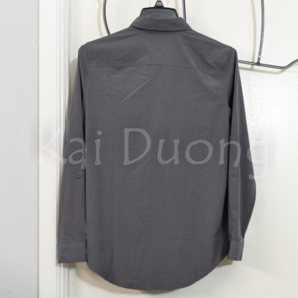 NWOT Departure 2.0 Long-Sleeve Shirt GRAY - Picture 4 of 4